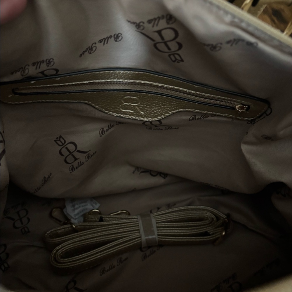 Bella Rose Closet Elegant Gold Satchel 3 Piece - Picture 12 of 16